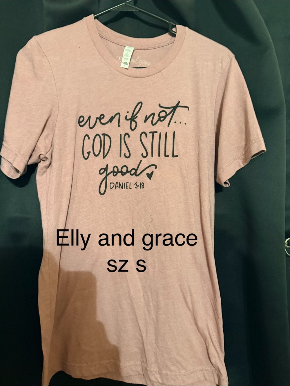 Pink 'God Is Still Good' Short Sleeve Graphic Tee